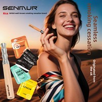 Inhalateur pour arrêter de fumer, bâton d'inhalation aromatique en bois, diffuseur d'aromathérapie sans fumée aux huiles essentielles, dispositif d'aromatisation de l'air