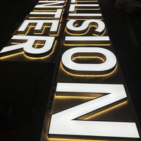 Signalétique personnalisée pour entreprise, enseigne extérieure de bâtiment, lettres en relief LED