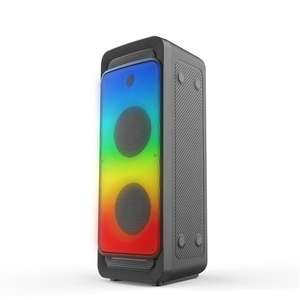 Vente en gros 12 pouces basse chariot radio haut-parleur dent bleue sans fil rvb haut-parleur dent bleu clair grand haut-parleur dent bleu pour la fête - Product Image 1