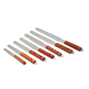 Espátulas con mango de madera de acero inoxidable cuchillo de tinta/cuchillo de pala para serigrafía tinta de mezcla usada - Product Image 2