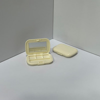 Palette de fards à paupières professionnelle personnalisée tons dorés, fermeture magnétique, style luxe moderne, compatible poudre libre et gaufrage
