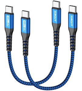 Cable de Datos Retráctil SUNGUY de Nailon Trenzado Tipo-C, 60W 3A, Carga Rápida, Conector de Aleación de Aluminio, Ecológico, Garantía de 3 Años - Product Image 3