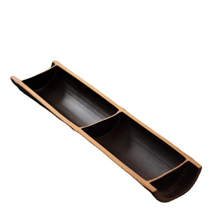 Creative bamboo tea and snack <b>trays</b>, carbonized bamboo snack <b>trays</b>, <b>small</b> candy plates, <b>small</b> fruit plates, bamboo handicrafts. - Product Image 5