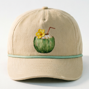 Casquette de golf beige à logo personnalisé imprimé haute définition, casquette de baseball à visière incurvée 5 panneaux, casquette de soleil snapback, casquettes de camionneur pour l'extérieur - Product Image 1