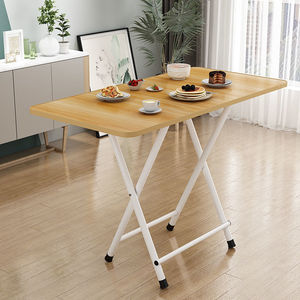 <span class=keywords><strong>Grande</strong></span> <span class=keywords><strong>table</strong></span> <span class=keywords><strong>à</strong></span> <span class=keywords><strong>manger</strong></span> pliante simple de style moderne, de forme <span class=keywords><strong>carrée</strong></span>, pour la maison, la location, les dortoirs étudiants, l'utilisation au chevet du lit - Product Image 3