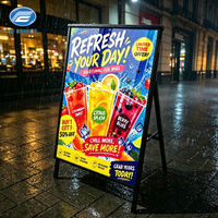 Panneau d'affichage LED personnalisable à installation rapide, boîte à lumière LED pour affiches rétroéclairées