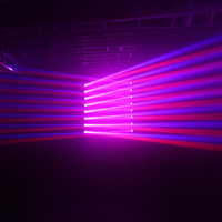 8 cabezales LED Sharpy de 10W para iluminación RGBWA con control DMX512/activación por sonido, clasificación IP33, aleación de aluminio, iluminación de escenario