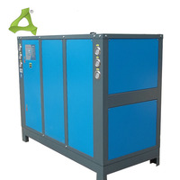 Refroidisseur à spirale industriel refroidi par eau de 15 CV, refroidisseur d'eau industriel de 15 tonnes pour extrudeuse/souffleuse