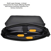 Casing Laptop Minimalis Baru Surface Pro 11 Tas TPU Model Buku Tahan Air dengan Ritsleting & Pengait Penutup Tas Bisnis Perjalanan Unisex Daypack