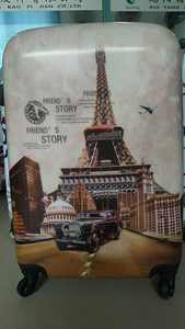 Koper Bagasi Perjalanan, Koper Troli Bagasi Perjalanan Warna Terang ABS + PC dengan Gambar Bermotif - Product Image 6