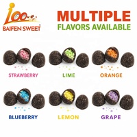 Caramelos de chocolate efervescentes al por mayor con relleno de caramelo de colores, bolas de chocolate explosivas, aperitivos para fiestas, OEM ODM