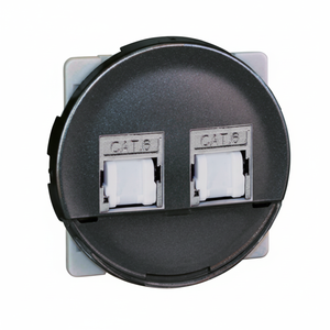 COMETE Vulcain Cat.6 STP (Grade 2 TV) Prise Ethernet RJ45 double blindage pour une connectivité haute performance - Product Image 1