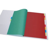 AFFISURE-carpeta de archivos de 11 agujeros de plástico PP, índice de páginas, 10 pestaña, divisores de carpeta para suministros de oficina