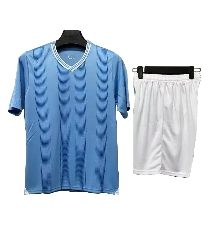 23/24 benutzer definierte Fußball trikot hochwertige Männer Spieler Version blau leer Fußball trikot original thailändische Qualität