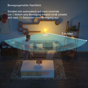 Veilleuse LED à détecteur de mouvement blanc chaud à brancher - Product Image 3