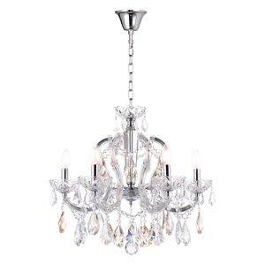 Precio barato interior cromo cristal claro Post moderno araña Maria Theresa Led para la decoración de la boda - Product Image 1
