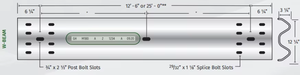 Galvanized W Beam Guardrail Standard Traffic Barrier for USA Motorway Project - Product Image 2