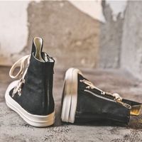 Chaussures unisexes taille 35-44, à lacets et fermeture éclair, 1 paire, baskets plateforme, magnifiques baskets en toile pour femmes