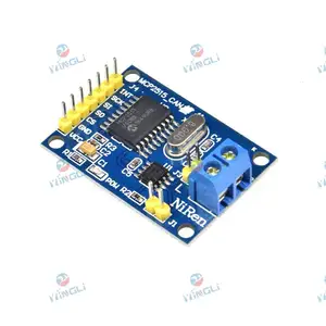 MCP2515 CAN bus module TJA1050 receiver SPI protocol 51 microcontroller program routine