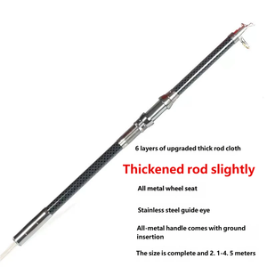 Juego Completo <span class=keywords><strong>de</strong></span> Cañas <span class=keywords><strong>de</strong></span> Pescar Telescópicas <span class=keywords><strong>de</strong></span> Vidrio con Mango <span class=keywords><strong>de</strong></span> EVA y Elevadores <span class=keywords><strong>de</strong></span> Pesca <span class=keywords><strong>de</strong></span> Acción Rápida para Lanzamiento a Larga Distancia - Product Image 4