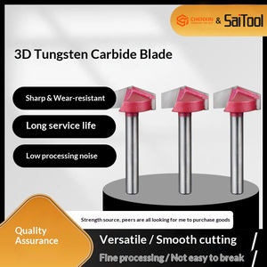 3D V-groove <b>Engraving</b> Cutters Woodworking Router Bits Carving <b>Tools</b> Carbide Tapered Chamfering Cutters CNC Machining 2 OEM - Product Image 2