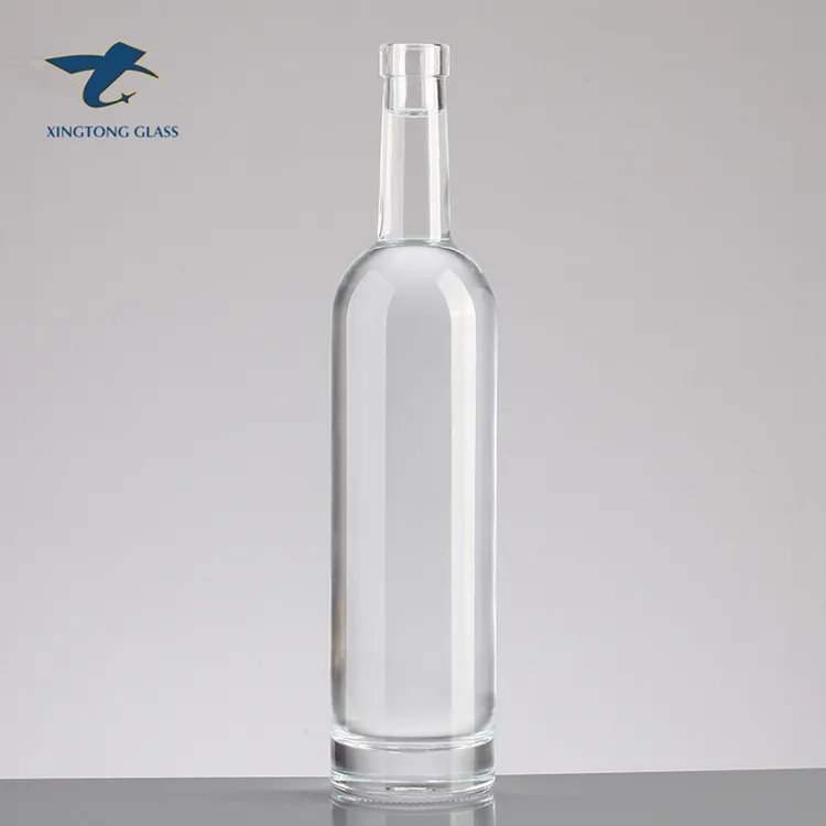 flink flat round pure gin whi brandy vodka liquor spirit bottle 350ml 750 ml screw cap