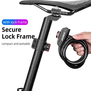 Candado de Cable <span class=keywords><strong>para</strong></span> Bicicleta Cycle Zone de 120 cm, Recubierto de PVC y Acero, <span class=keywords><strong>para</strong></span> Motocicleta y Bicicleta Eléctrica, <span class=keywords><strong>Antirrobo</strong></span>, Seguridad, Candado <span class=keywords><strong>para</strong></span> <span class=keywords><strong>Casco</strong></span> - Product Image 3