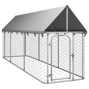 Köpek kalem-6 m x 3m çit panelleri/taşınabilir köpek çit köpek kulübesi/köpek oyun parkı dışında çatı ile - Product Image 4