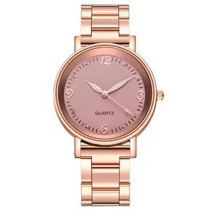 WJ-9785 más nuevo 2020 Yiwu barato de la fábrica de aleación de damas de acero inoxidable reloj de la mano de la moda las mujeres