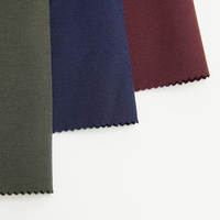 Tissu sergé 3/3 100 % polyester sans lavage, anti-taches, épais, texturé mat, résistant aux plis pour uniformes, pantalons, blazers et manteaux