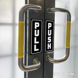 Autocollant vertical push-pull pour vitrine, décalcomanie auto-adhésive en vinyle durable et imperméable pour portes, commerces, cafés, extérieur - Product Image 5