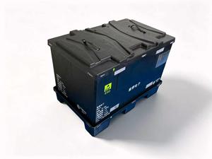 Heavy-duty Hdpe Anti-static Case 1130*725*745mm Foldable Stackable Esd <b>Plastic</b> Pallet Box <b>for</b> Safe Electronic Component <b>Storage</b> - Product Image 2