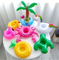 Usine personnaliser grande capacité flotteur de boisson porte-gobelet flottant gonflable barre flottante pour la fête de la piscine à la plage