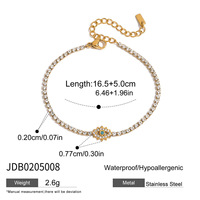 Bracelet Hexagonal en Acier Inoxydable de Luxe Abordable Gaovo, Bijoux Haut de Gamme, Ne Se Décolore Pas, avec Strass, Unisexe