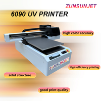 Impresora de pegatinas de cristal ZUNSUN, fácil operación, Plotters A1, Impresora Digital Uv, Impresora plana 6090, barniz Uv, Impresora plana