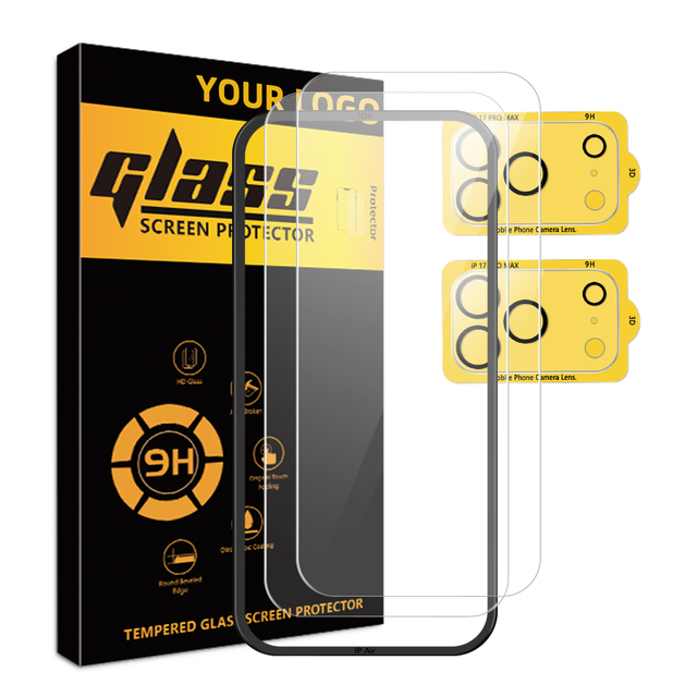 For Samsung S24 S25 S26 9H Tempered Glass Anti-scratch HD Full Coverage Phone Screen Protector for Ipone Duo 16 17 18 Pro Max