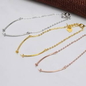 S925 <b>Silver</b> <b>Bracelet</b> with Fresh Small <b>Pearl</b> Women's DIY Jewelry Accessories Fancy Hand Ring with Empty Tray - Product Image 1