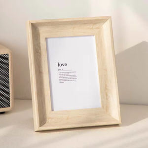 Modern Minimalism 6 Inch Desktop Ornaments Home Decor Retro Wood Light Photo <b>Frame</b> - Product Image 5