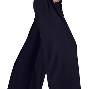 กางเกงขากว้างเอวสูงหรูหราสำหรับผู้หญิงกางเกงแฟชั่นกางเกงขายาวทรงหลวมสำหรับสาวออฟฟิศ - Product Image 5