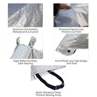 Housse de moto imperméable à trois couches pour toutes les saisons |   Protection réfléchissante anti-UV, anti-poussière et anti-pluie pour vélo électrique