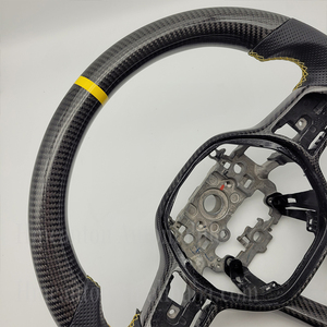 Tecnología sofisticada para Honda 11th Gen Volante de fibra de carbono Volante de coche de cuero perforado - Product Image 5