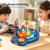 Machine de jeu de train spatial personnalisable avec boule flottante, kit de montage DIY, jouet éducatif pour enfants, défi de puzzle interactif