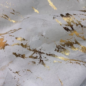 <span class=keywords><strong>Tende</strong></span> Trasparenti in Voile Pronte all'Uso con Design a Strisce Dorate, Stile Semplice, Vendita all'Ingrosso - Product Image 6