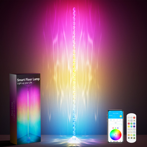 Crystal Floor Lamp <b>Magic</b> Color Smart APP&<b>Remote</b> Control RGB LED 200 Lumens Lighting for Garden Atmosphere Decoration - Product Image 1