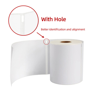 Hot Bán Trắng Trực Tiếp Địa Chỉ Nhiệt Nhãn Vận Chuyển 4x6 500Pcs Máy In Tương Thích Đục Nhãn Giấy - Product Image 2