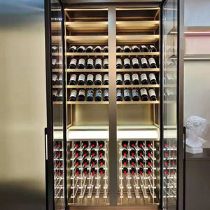 Cave à vin compacte en métal Royal, double zone, avec éclairage LED, porte en verre, meuble pour club, pub, hôtel, <span class=keywords><strong>bar</strong></span> - Product Image 3