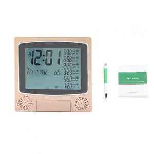 Horloge numérique de prière islamique HA-4010, heure Saso passée 1650, Code de ville, Usb <span class=keywords><strong>Al</strong></span> Fajr, Table musulmane automatique, horloge Azan, 101 - Product Image 4