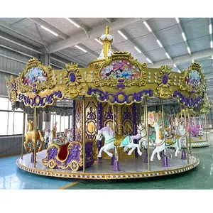 24 Seats Amusement Park Equipment Rides Attraction Manege Carrossel Carrousel Merry Go Round Carousel For Sale