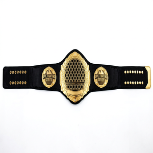 Ceinture de champion MMA et Boxe 2026 Légère, avec plaque métallique en zinc/laiton, sangle en cuir véritable, pour entraînement professionnel, durable, taille haute - Product Image 1