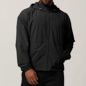 Chaqueta con Capucha y Cuello Alto Vintage para Hombre, 100% Algodón, con Cierre, Logotipo y Tela Personalizados, Ropa Urbana, Fabricante OEM, Alta Calidad - Product Image 4